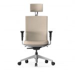 Silla de oficina ergonómica con tela beige