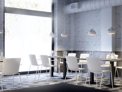 Sillas y mesas modernas para restaurantes
