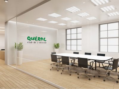 Sala de reuniones con muebles de oficina modernos