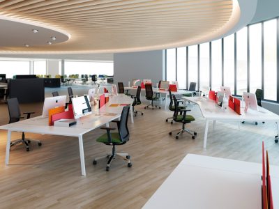 Sillas de oficina ergonómicas con ruedas en color verde