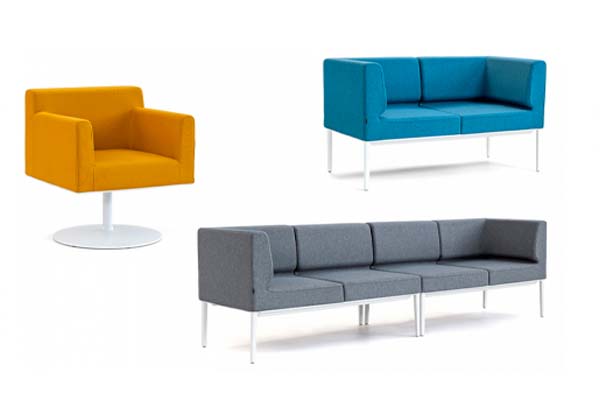 Sillones de oficina en diferentes colores