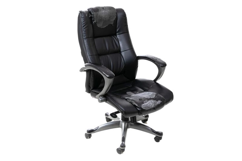 old office chair on white background old office chair on white background.