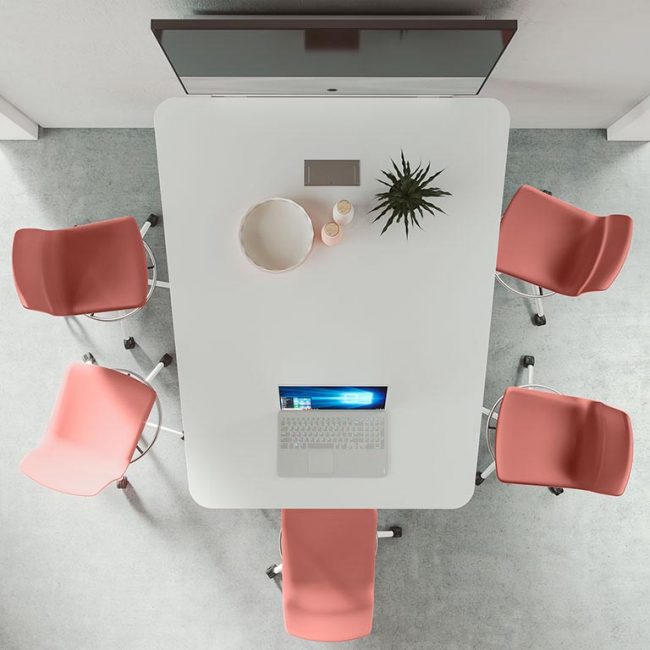 Sillas giratorias de oficina con ruedas para mesas de reuniones